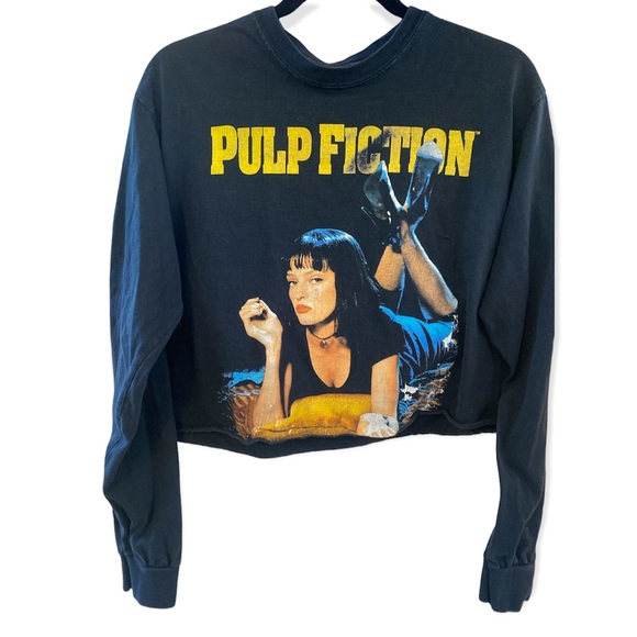 Pulp Fiction long sleeve crop tee - Picture 6 of 7